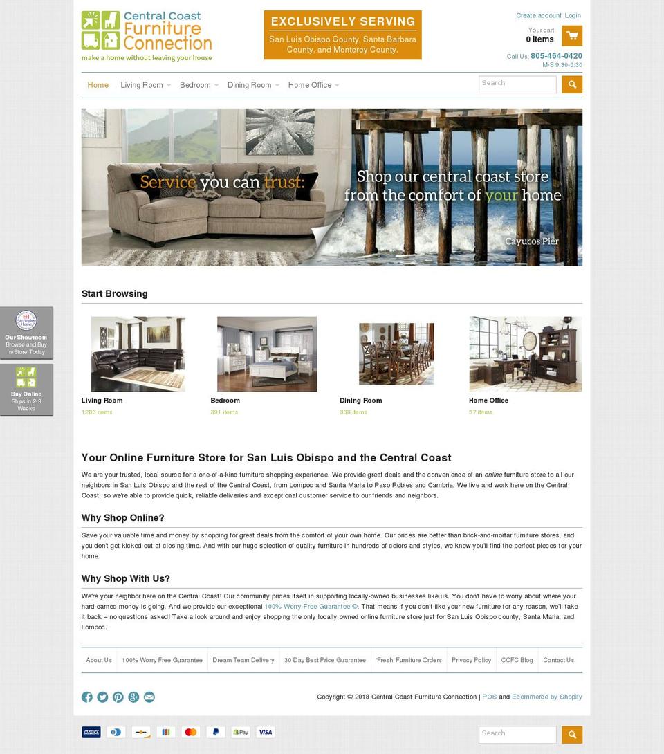 ccfurnitureconnection.com — Shopify storefront screenshot