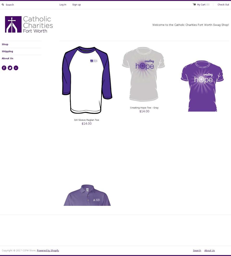 ccfwstore.com shopify website screenshot