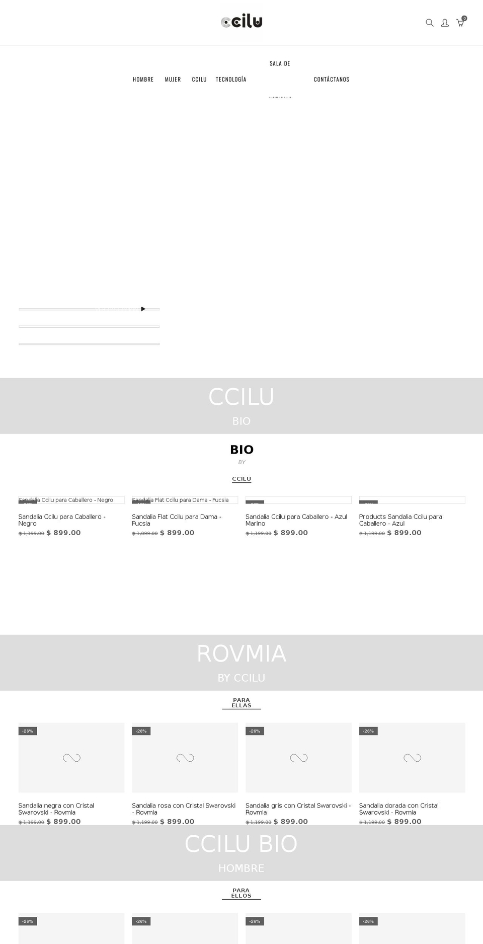 ccilu.mx shopify website screenshot