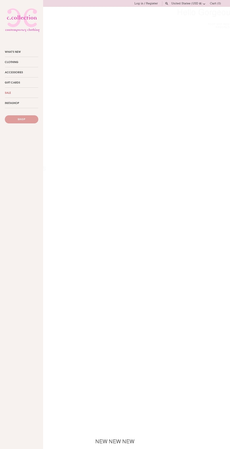 ccollection.net shopify website screenshot