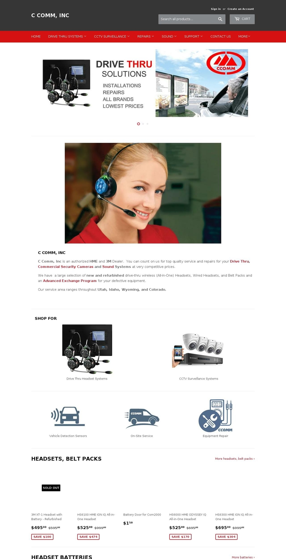 ccommdirect.com — Shopify storefront screenshot