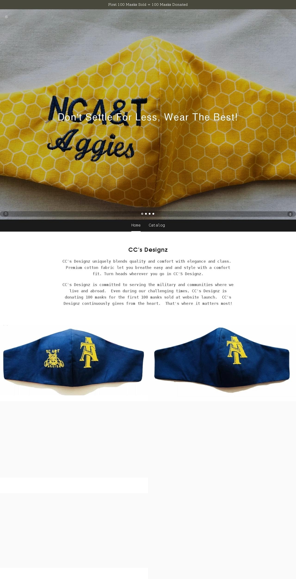 ccsdesignz.com shopify website screenshot