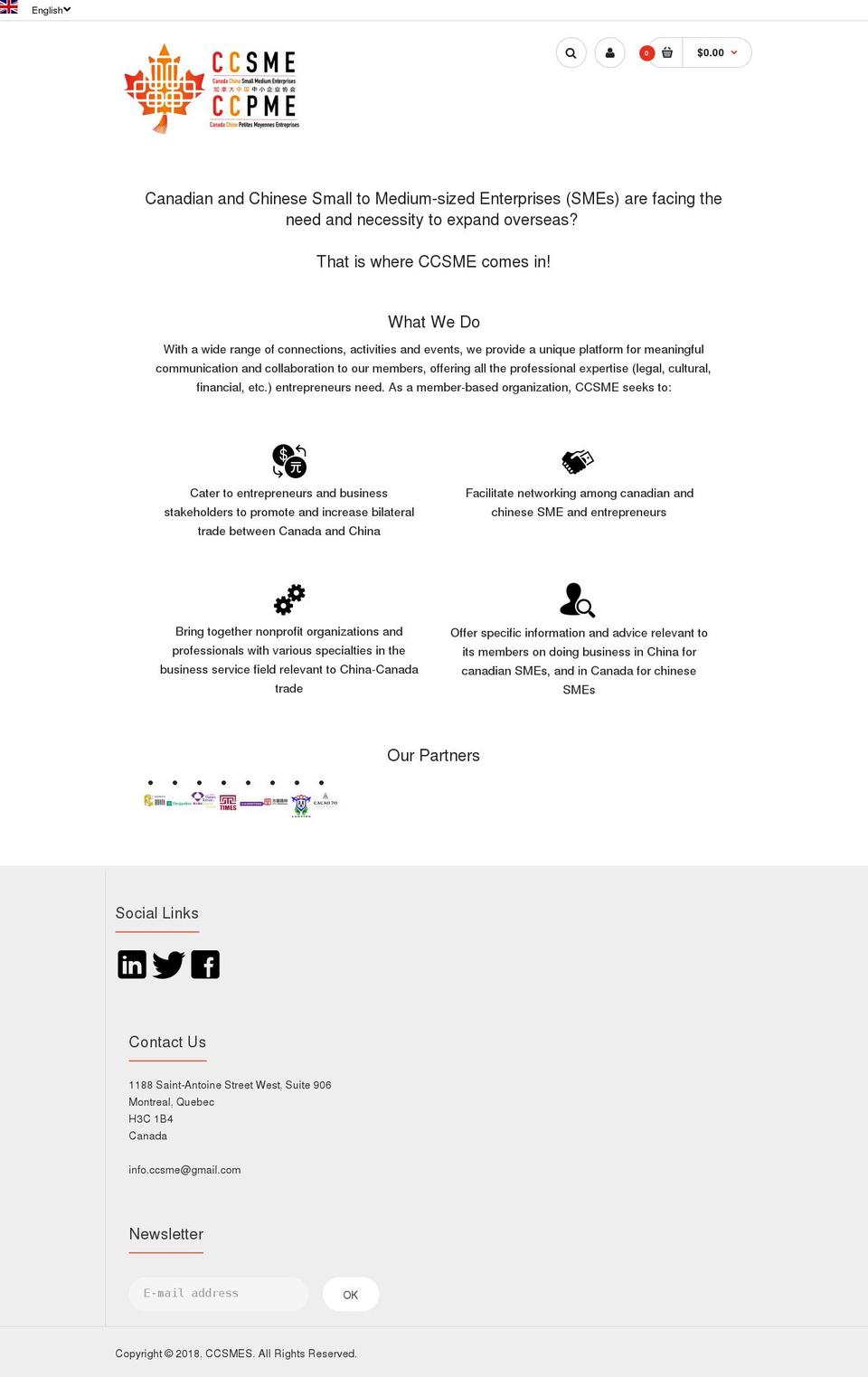 ccsmes.com shopify website screenshot
