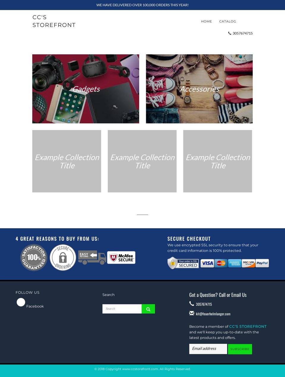 Choosing your shopify store theme Shopify theme site example ccstorefront.com