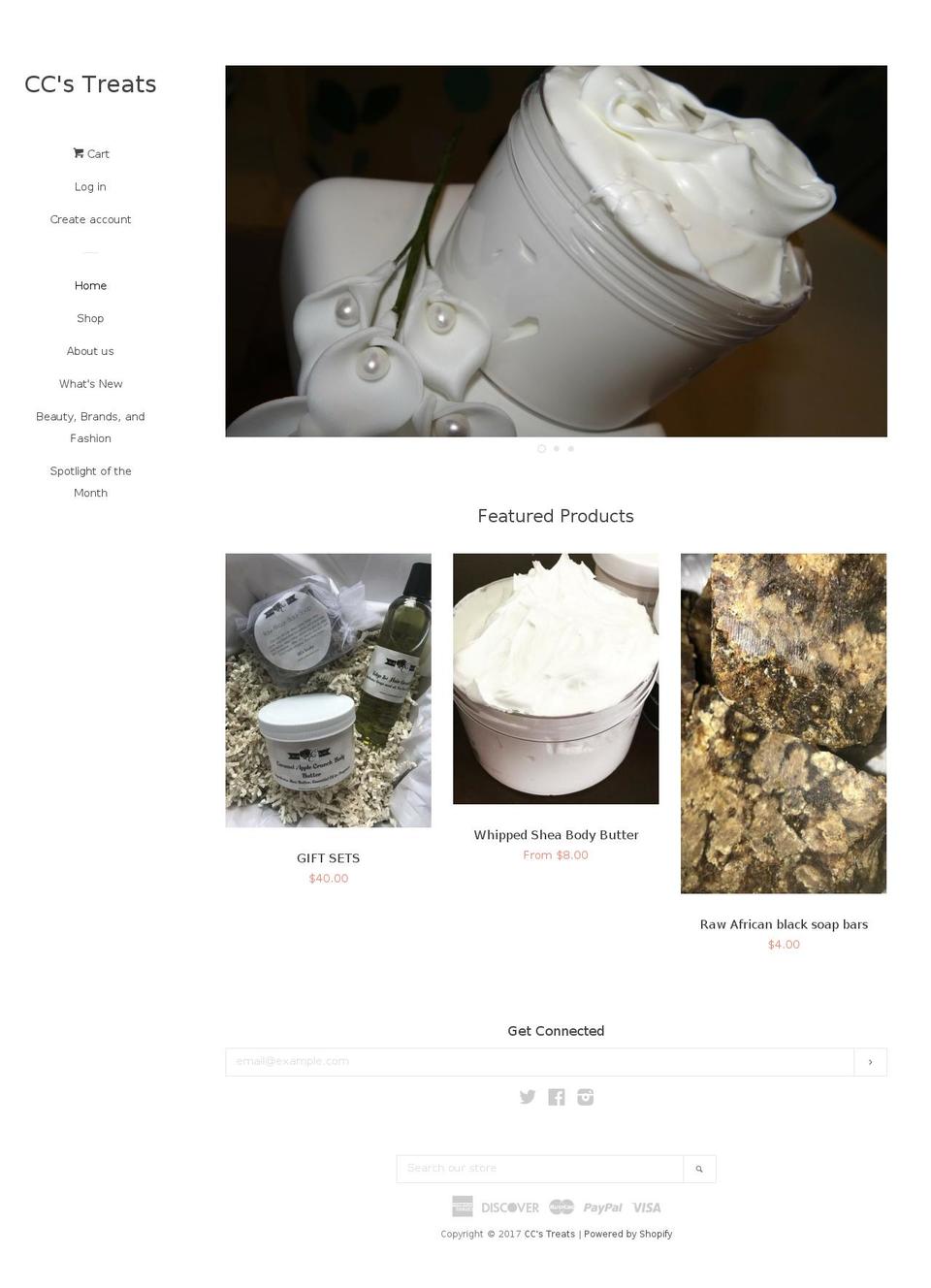 ccstreats.com shopify website screenshot