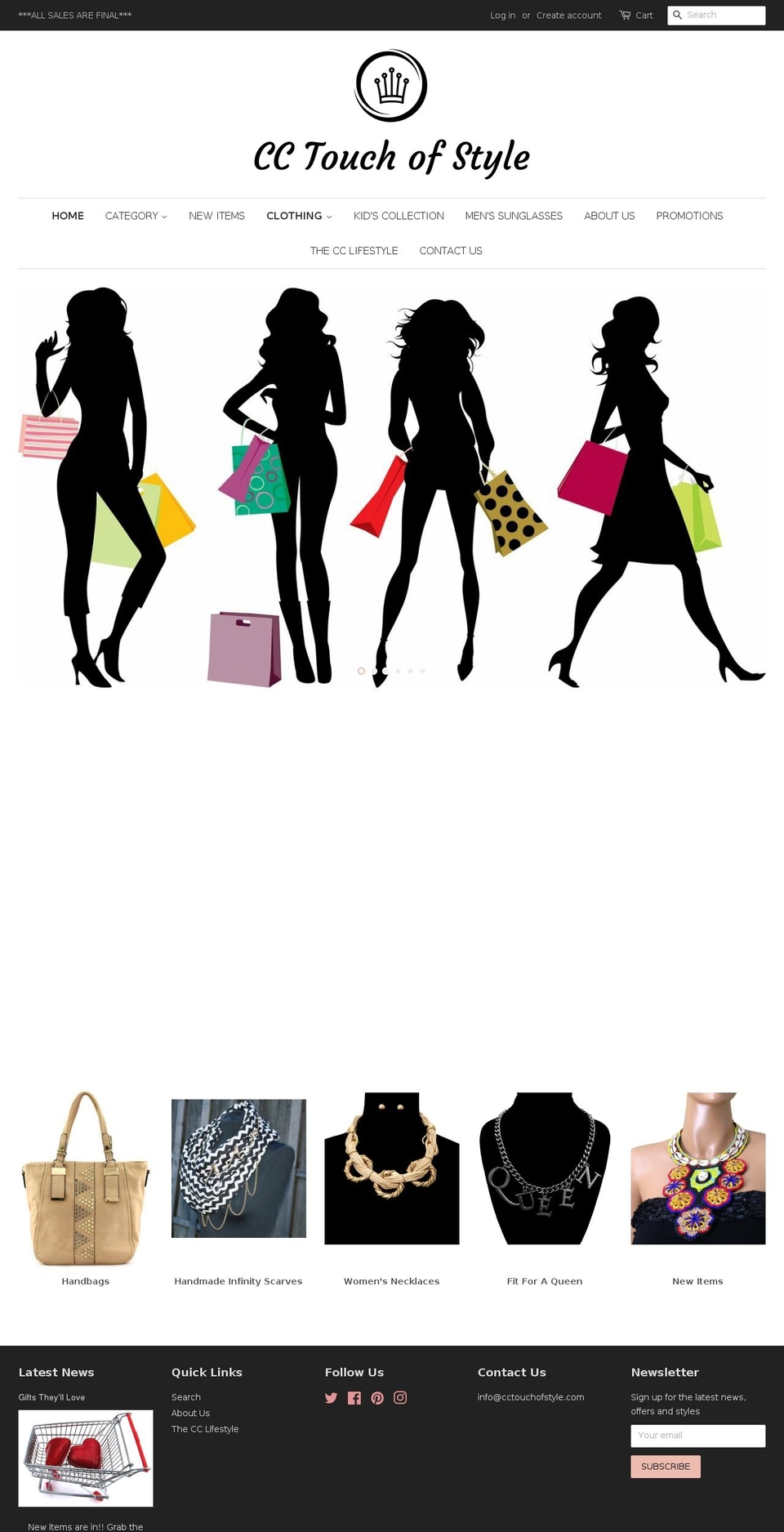 cctouchofstyle.com — Shopify storefront screenshot