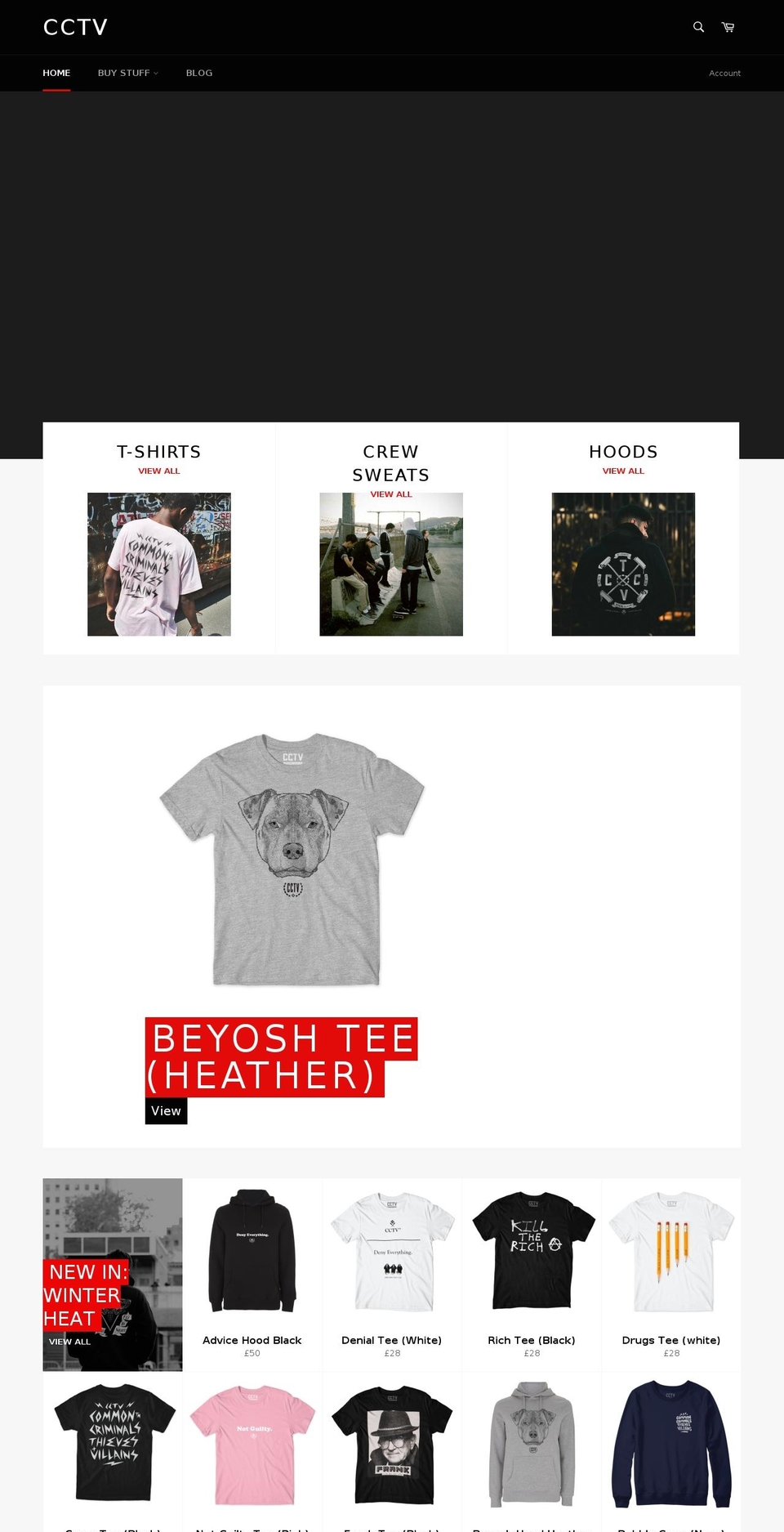cctvclothing.com — Shopify storefront screenshot