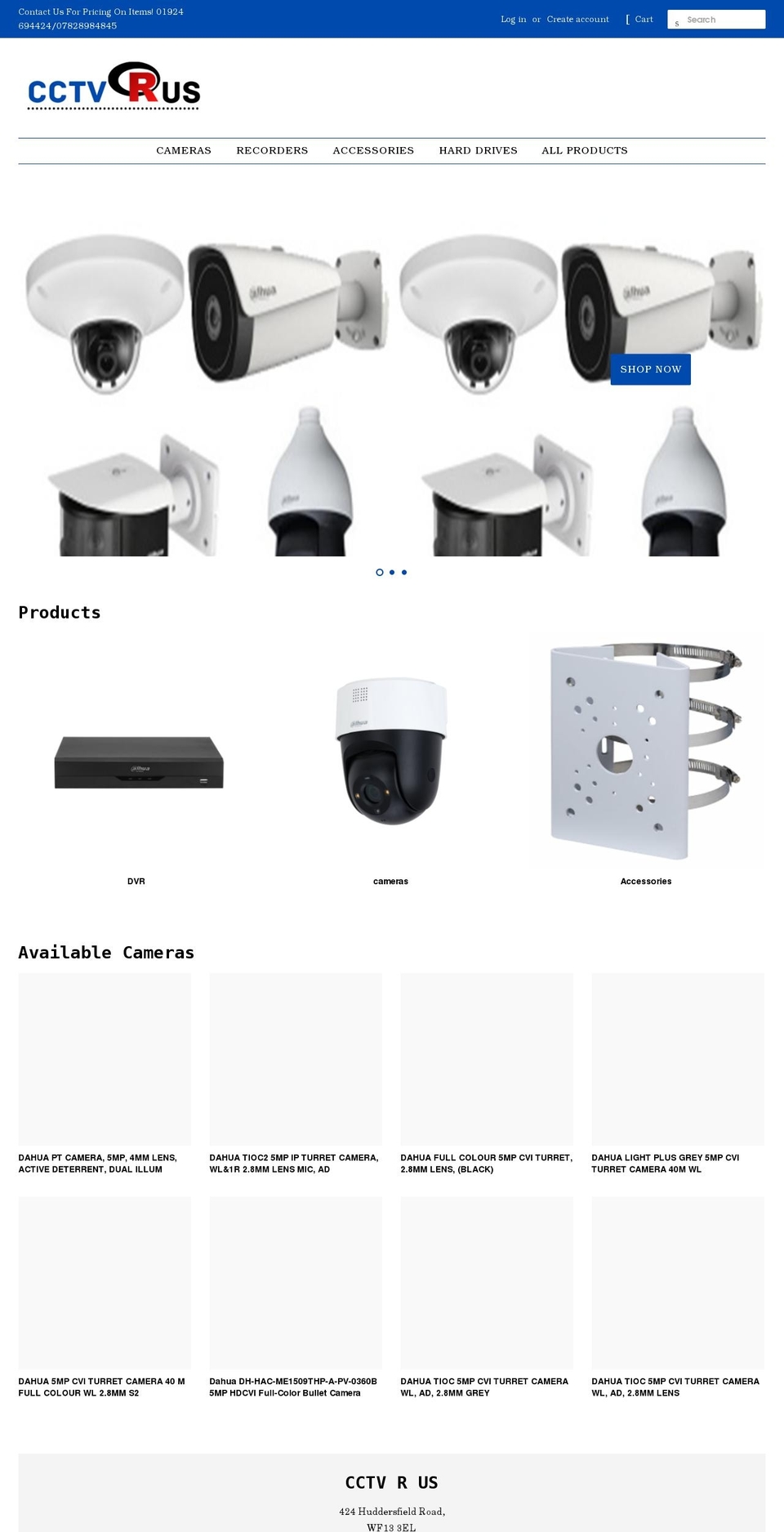 cctvrus.net shopify website screenshot