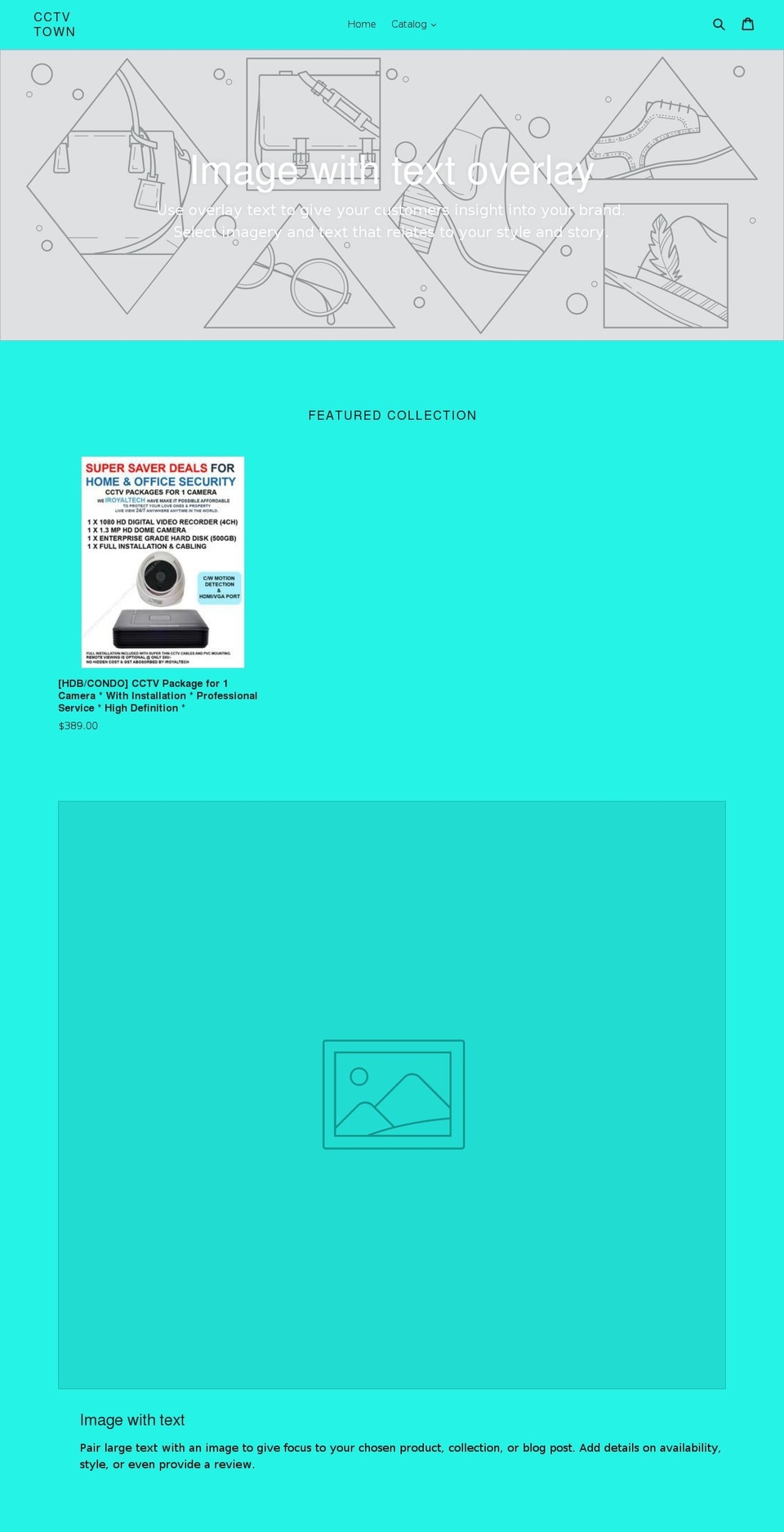 cctvtown.com shopify website screenshot