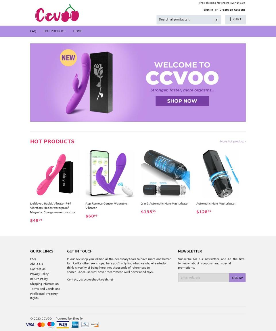 08 Shopify theme site example ccvoo.com