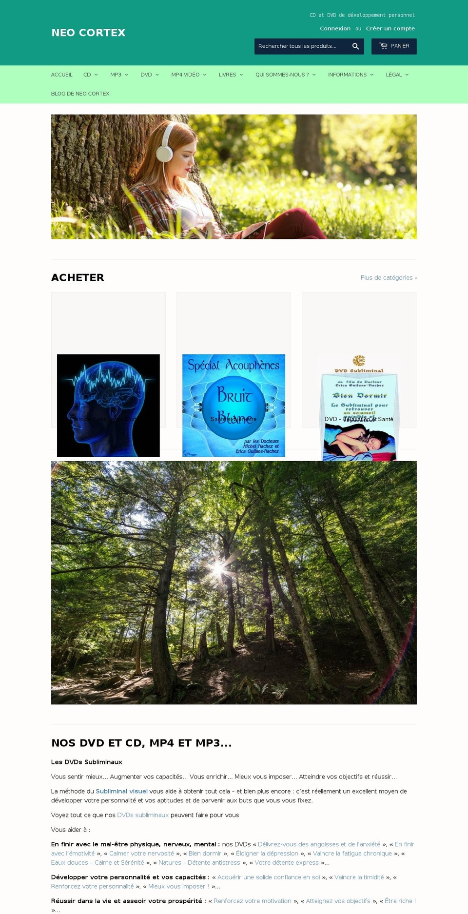 cd-de-relaxation.com shopify website screenshot