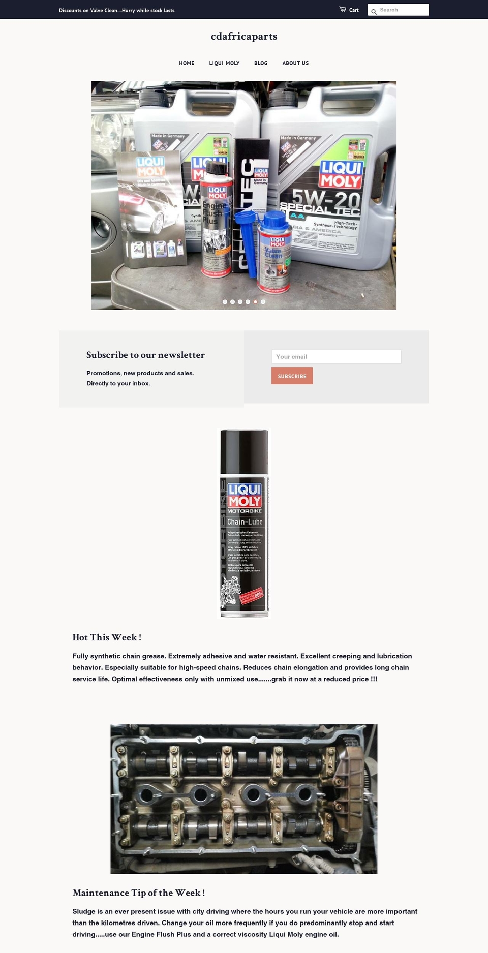 cdafricaparts.com — Shopify storefront screenshot