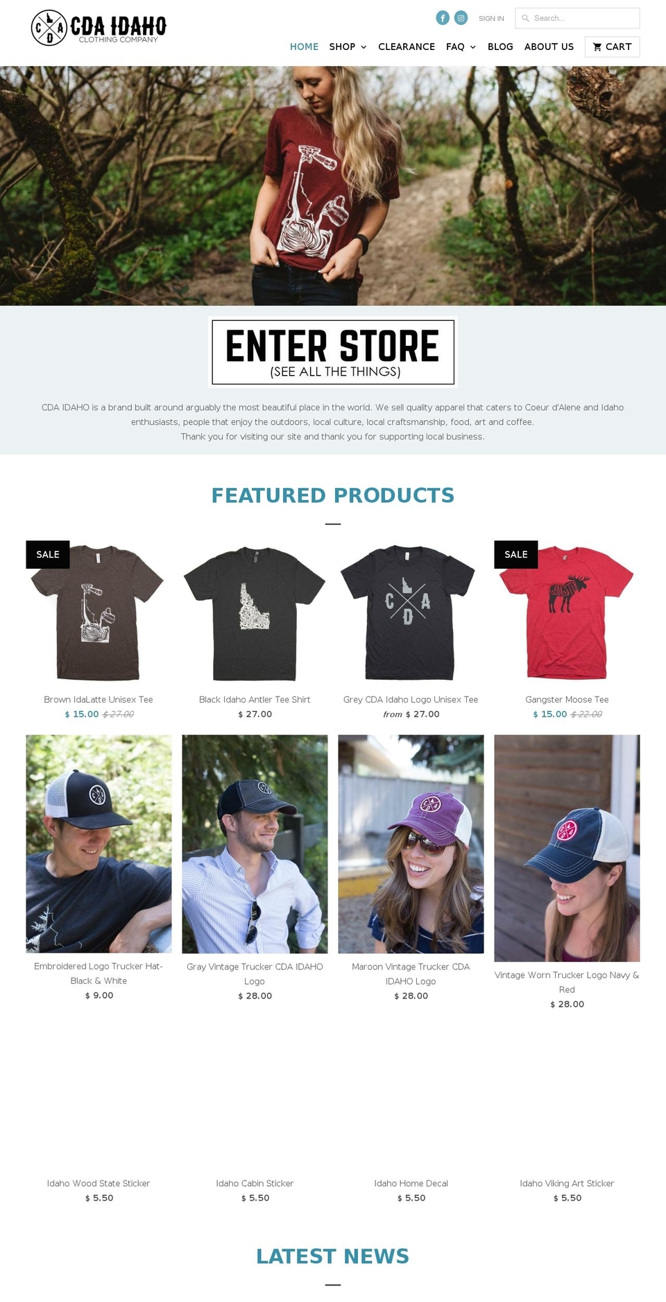 cdaidaho.com shopify website screenshot