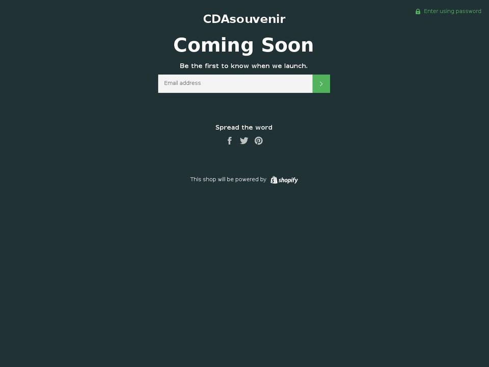 cdasouvenir.com — Shopify storefront screenshot