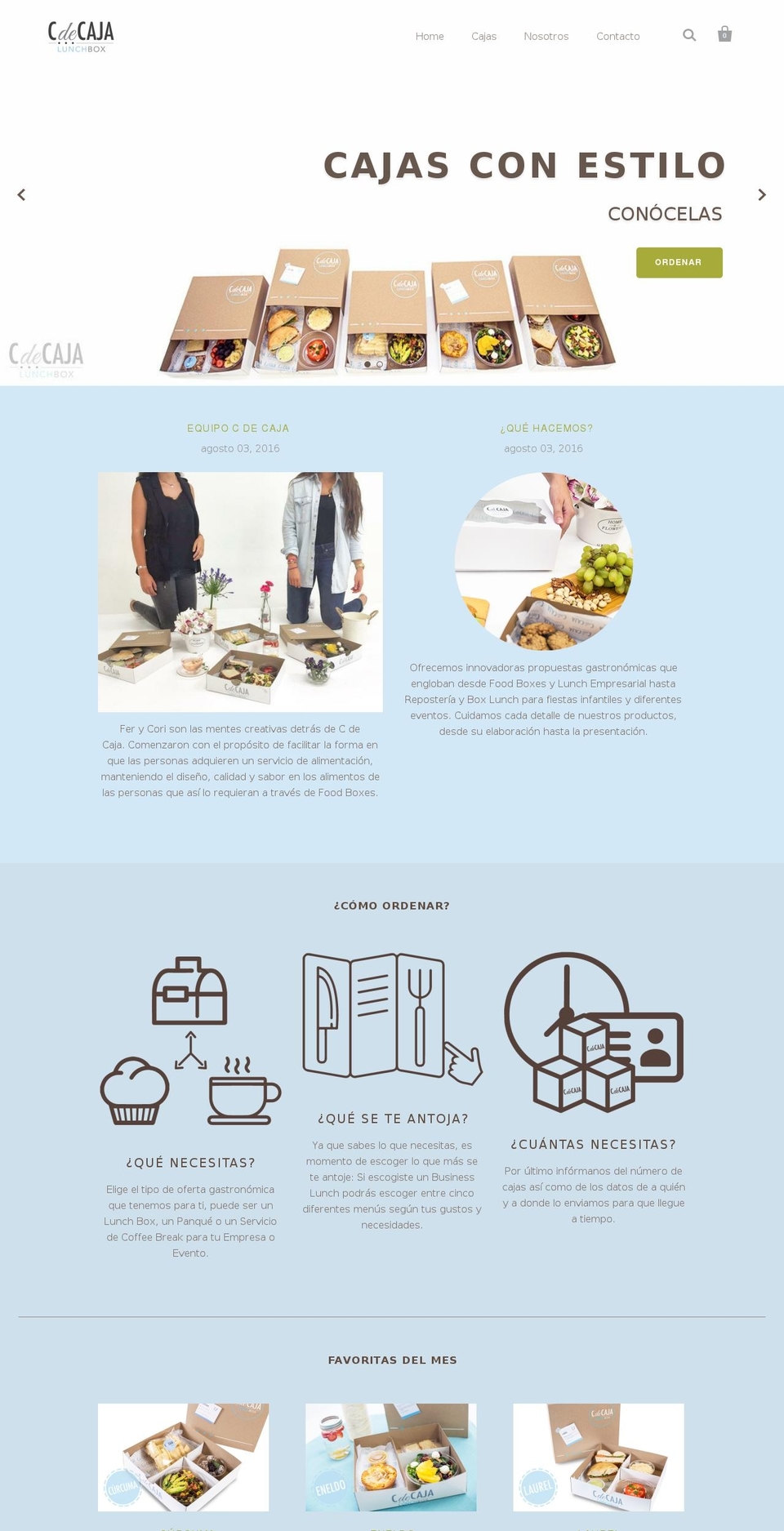 cdecaja.com shopify website screenshot