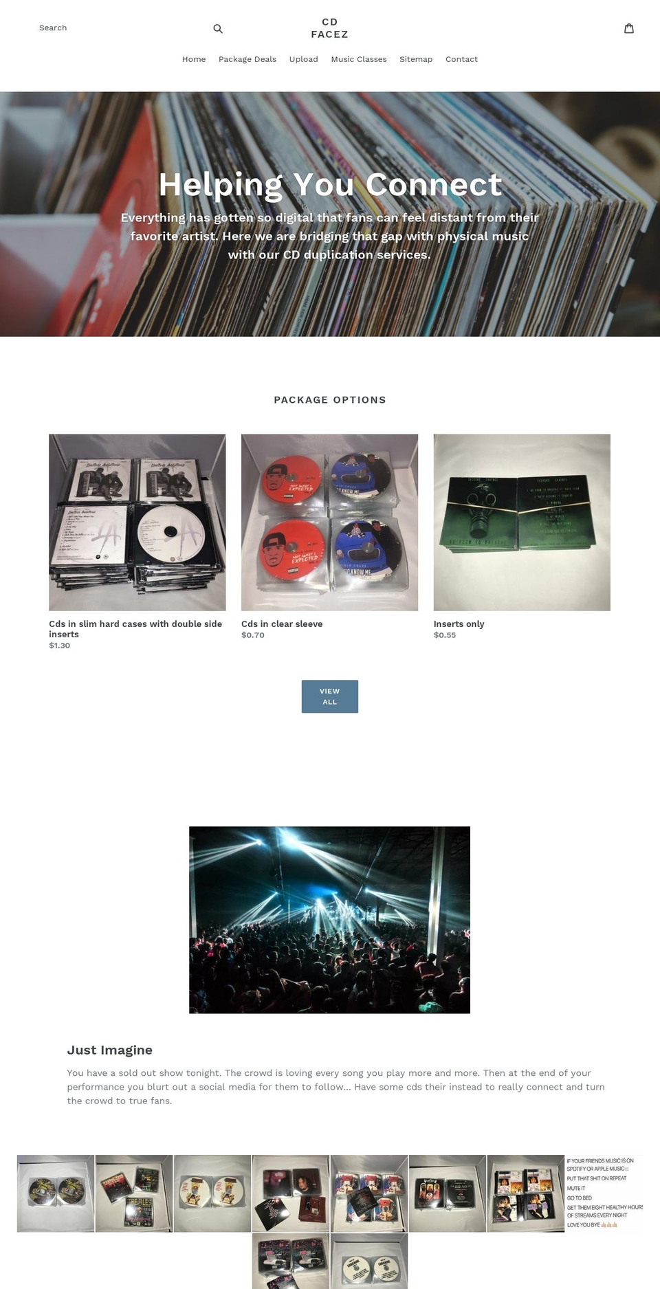 cdfacez.com — Shopify storefront screenshot