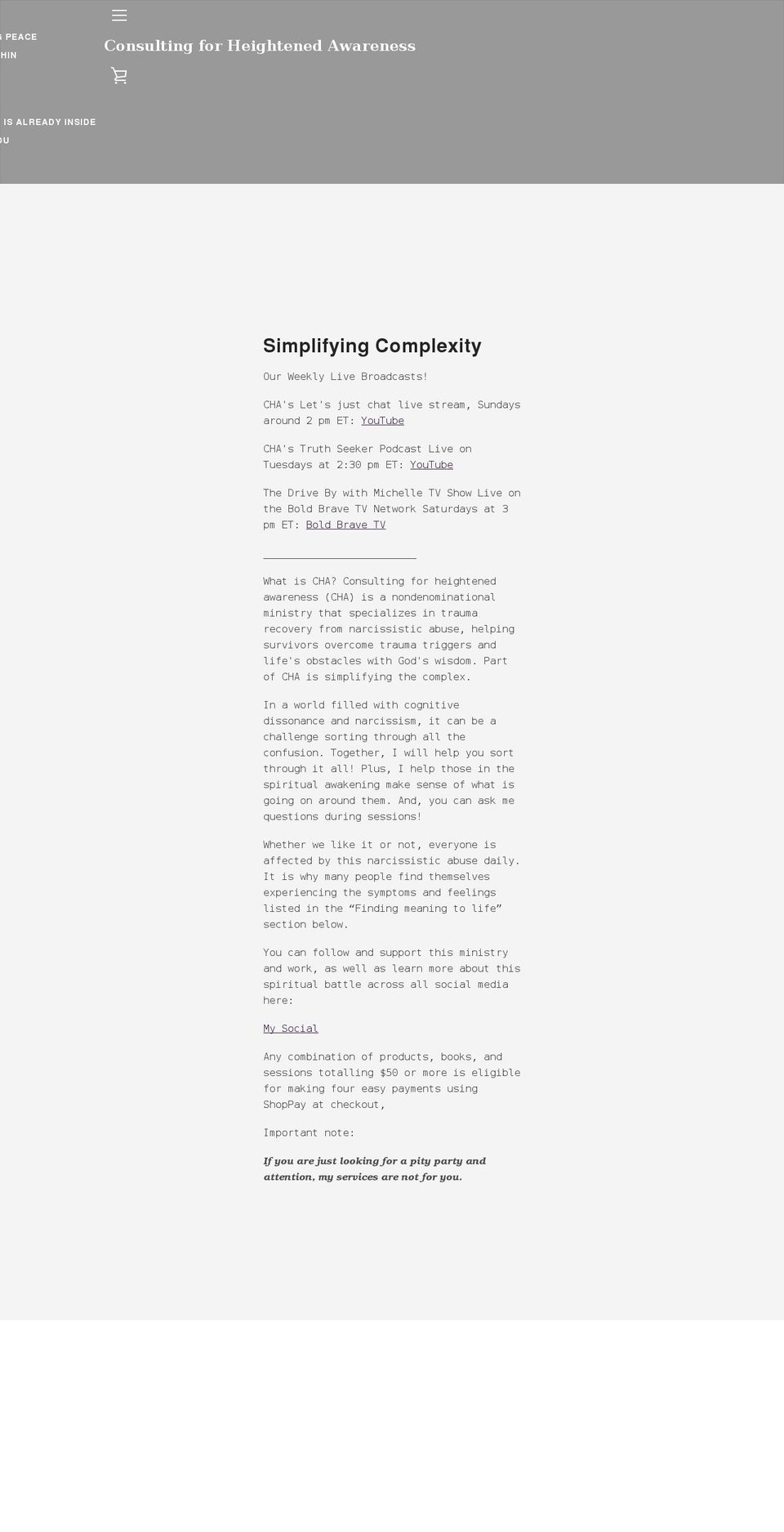 cdhrwdrmd.org shopify website screenshot