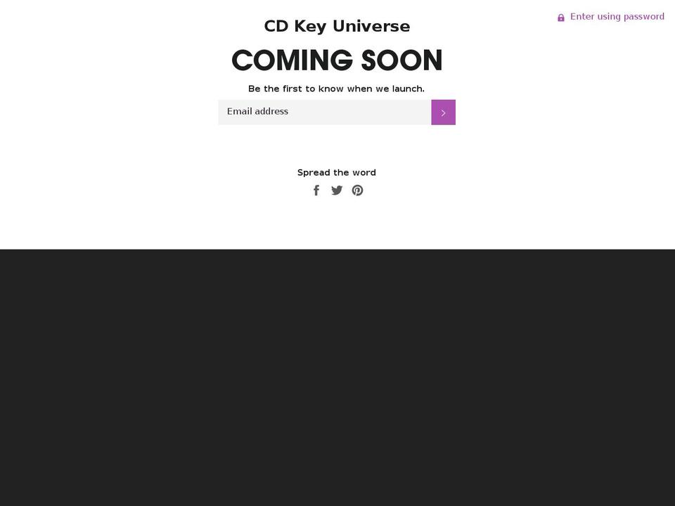 cdkeyuniverse.com — Shopify storefront screenshot