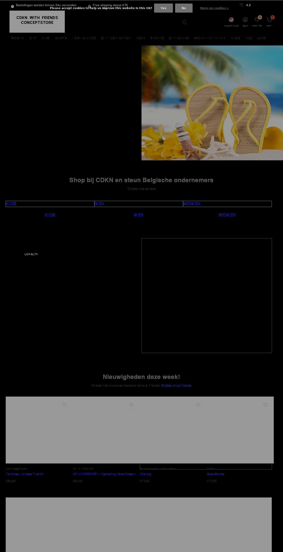 cdkn-official.com — Shopify storefront screenshot