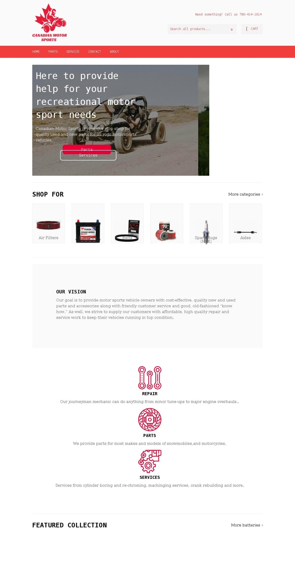 cdnmotorsports.ca shopify website screenshot