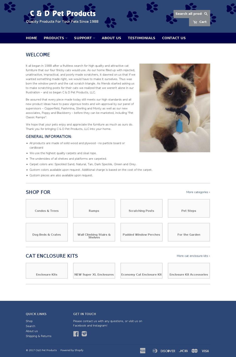 cdpets.com shopify website screenshot