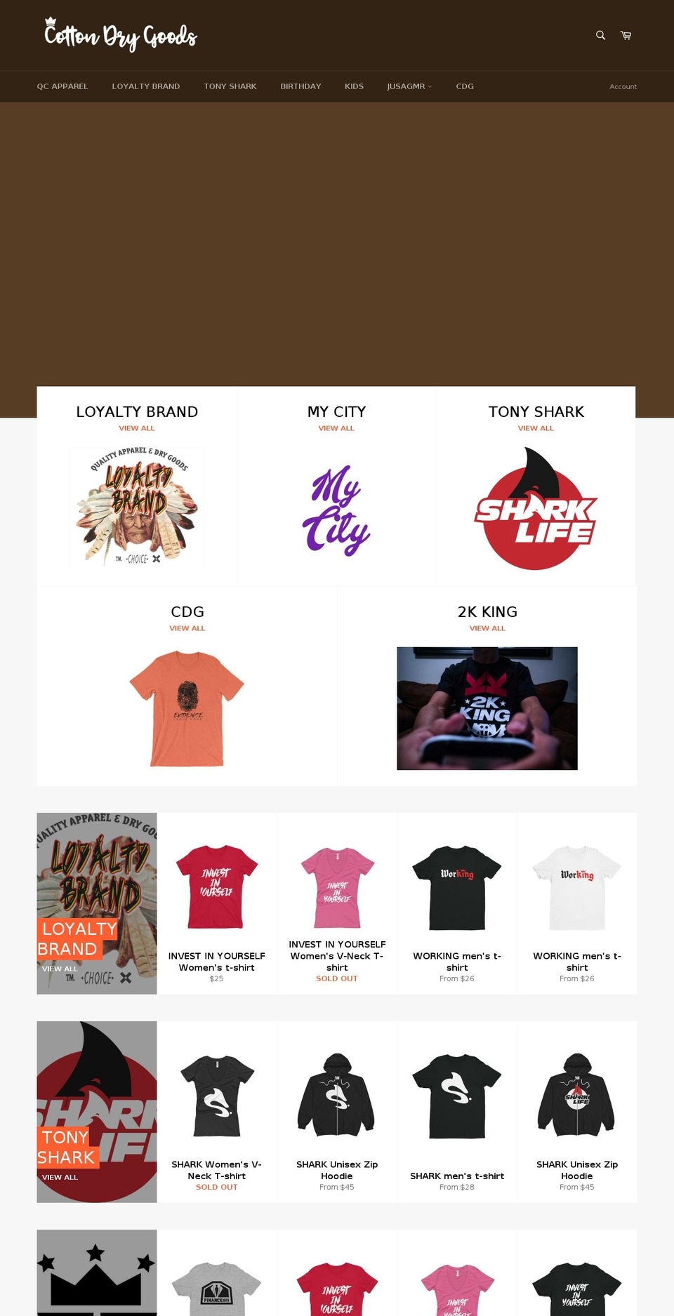 cdrygoods.com shopify website screenshot
