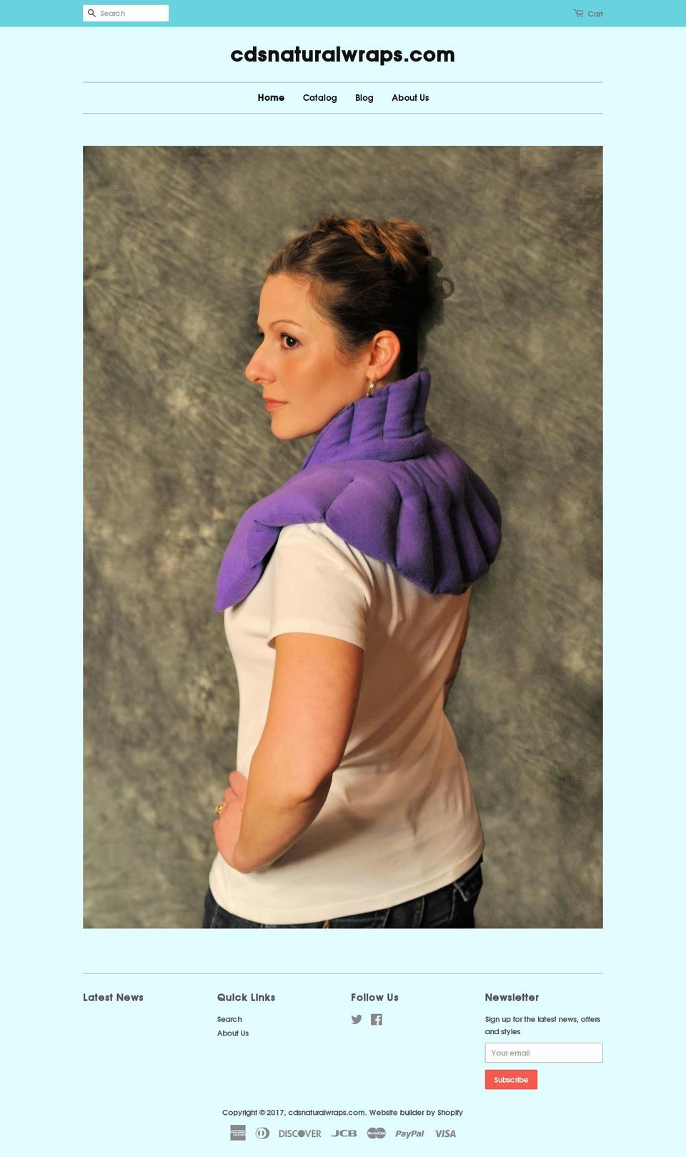 cdsnaturalwraps.com shopify website screenshot