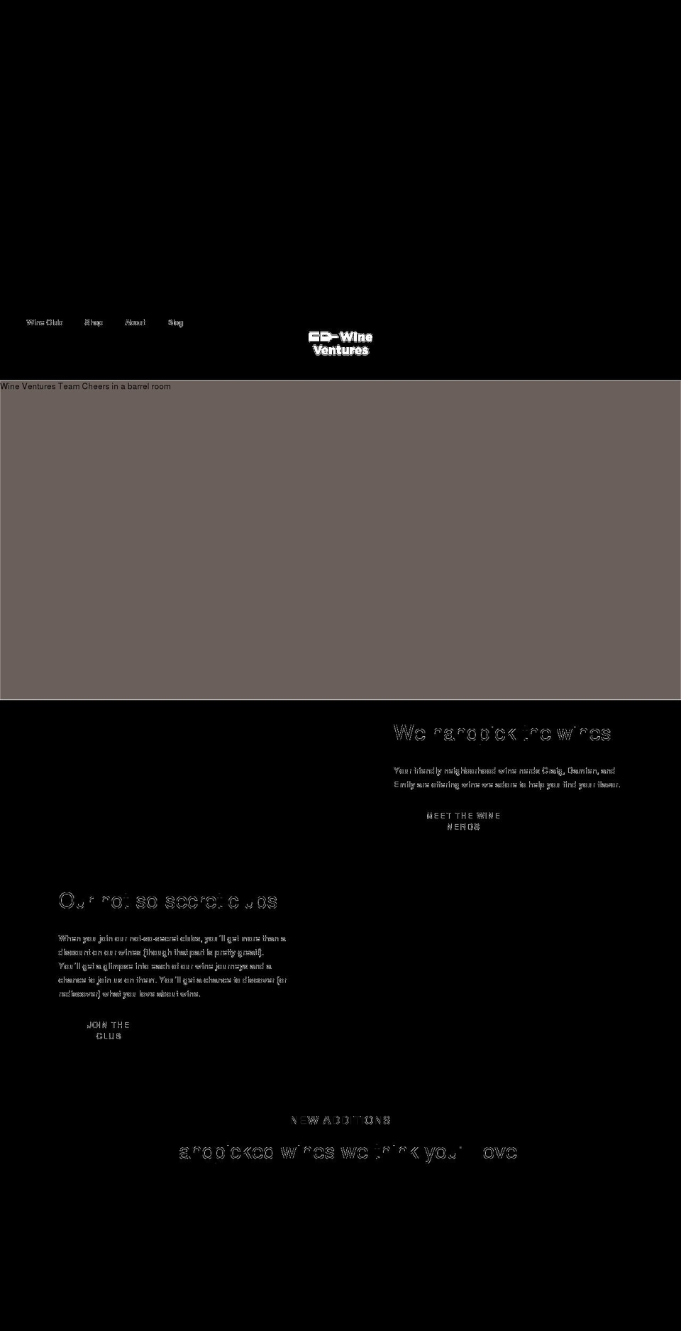 cdwineventures.com shopify website screenshot