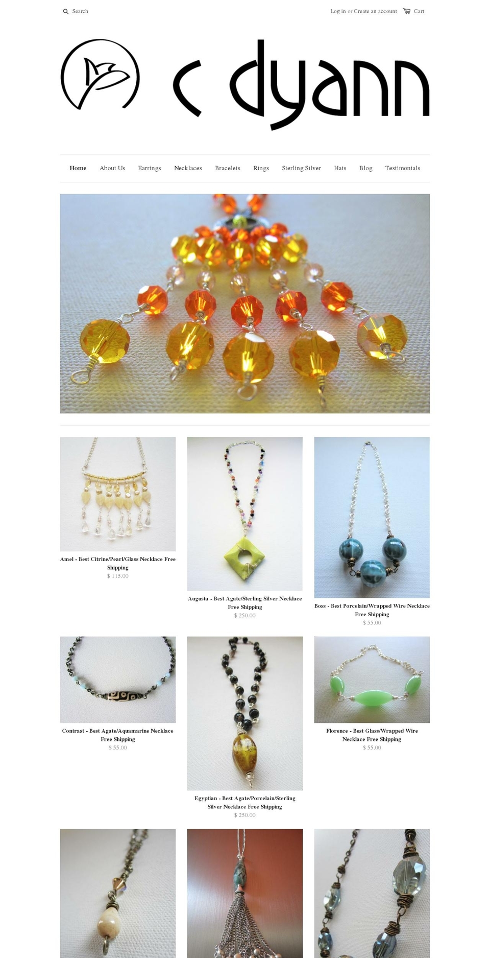 cdyanndesigns.com shopify website screenshot