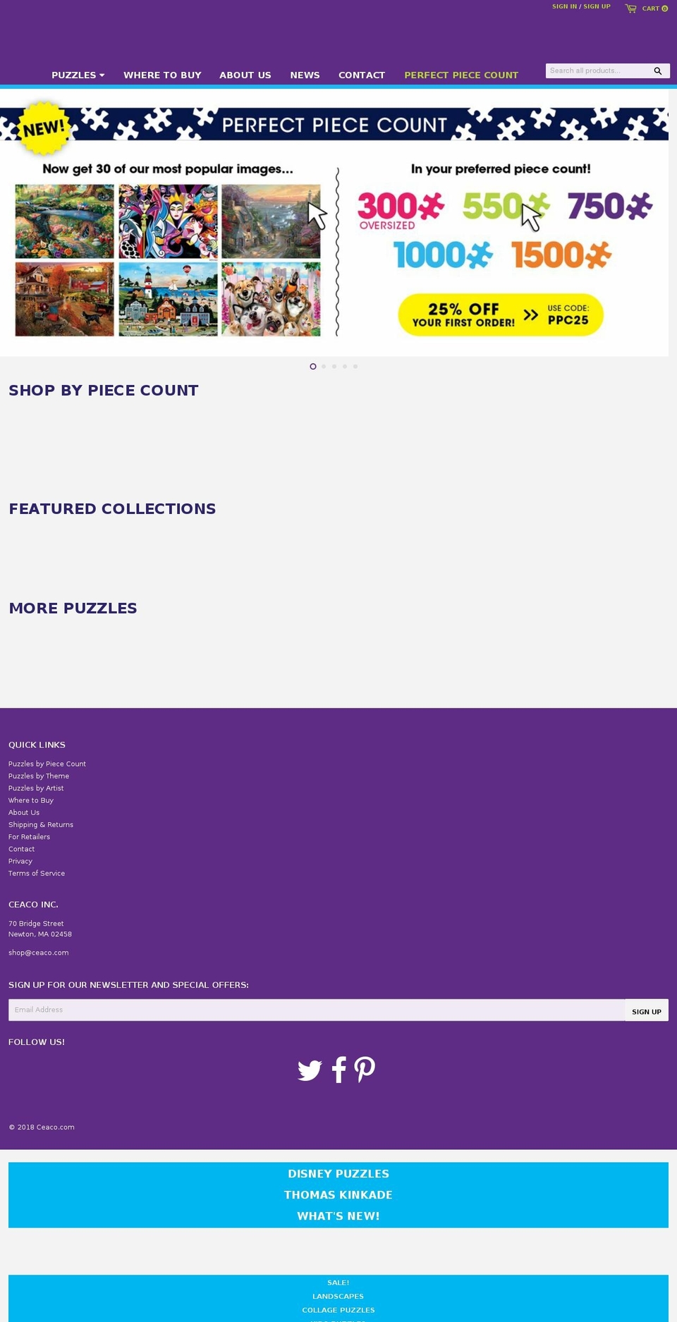ceaco.com — Shopify storefront screenshot