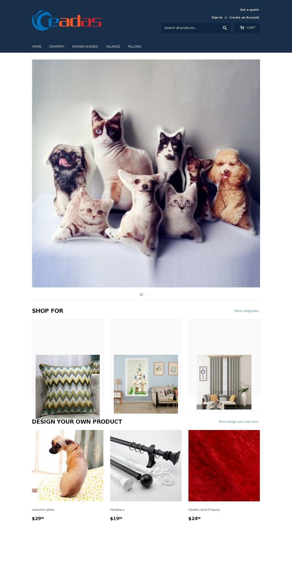 ceadas.com — Shopify storefront screenshot