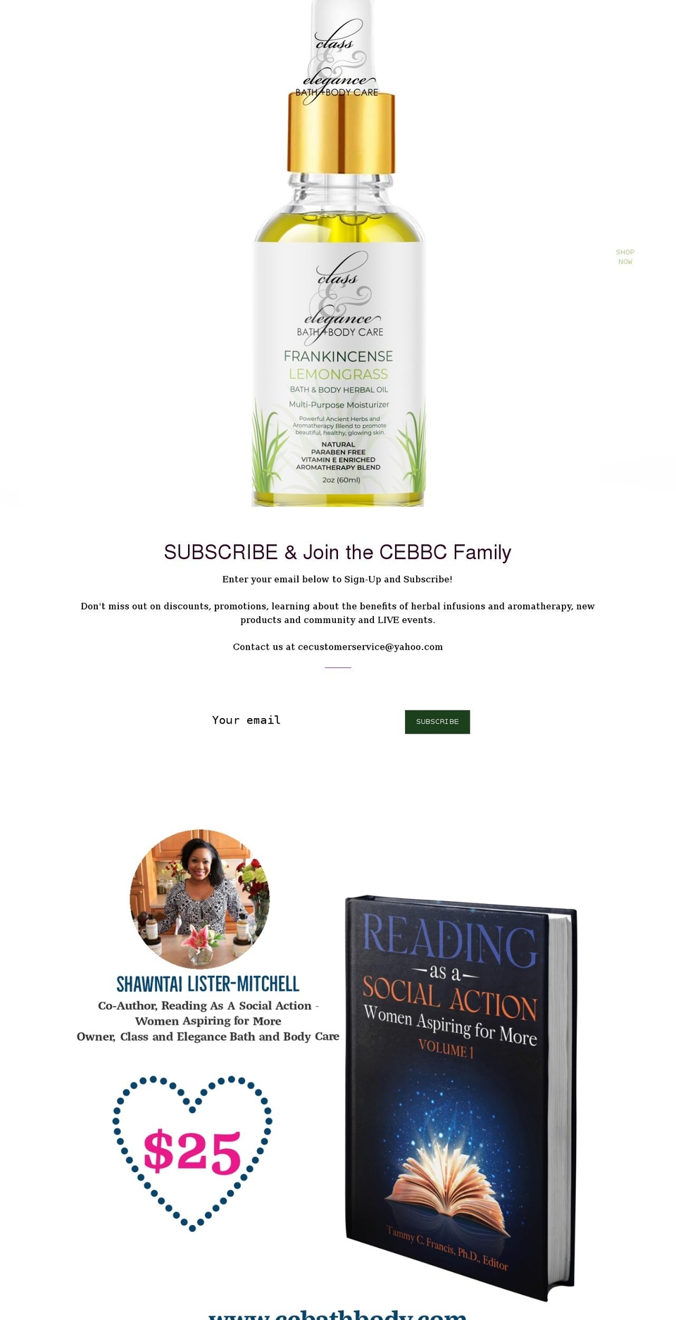 cebathbody.com shopify website screenshot