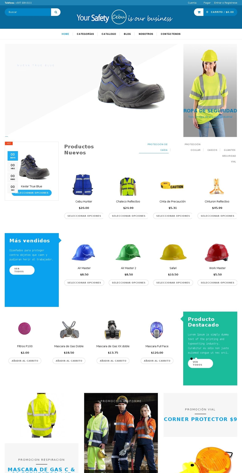 cebusafety.com shopify website screenshot