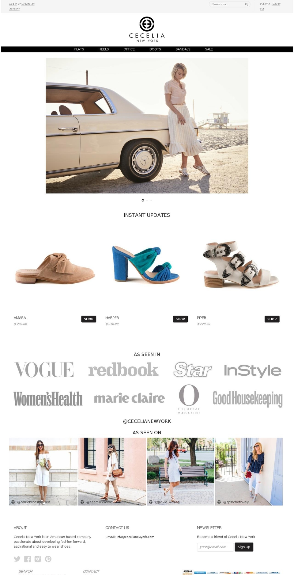 cecelianewyork.com shopify website screenshot