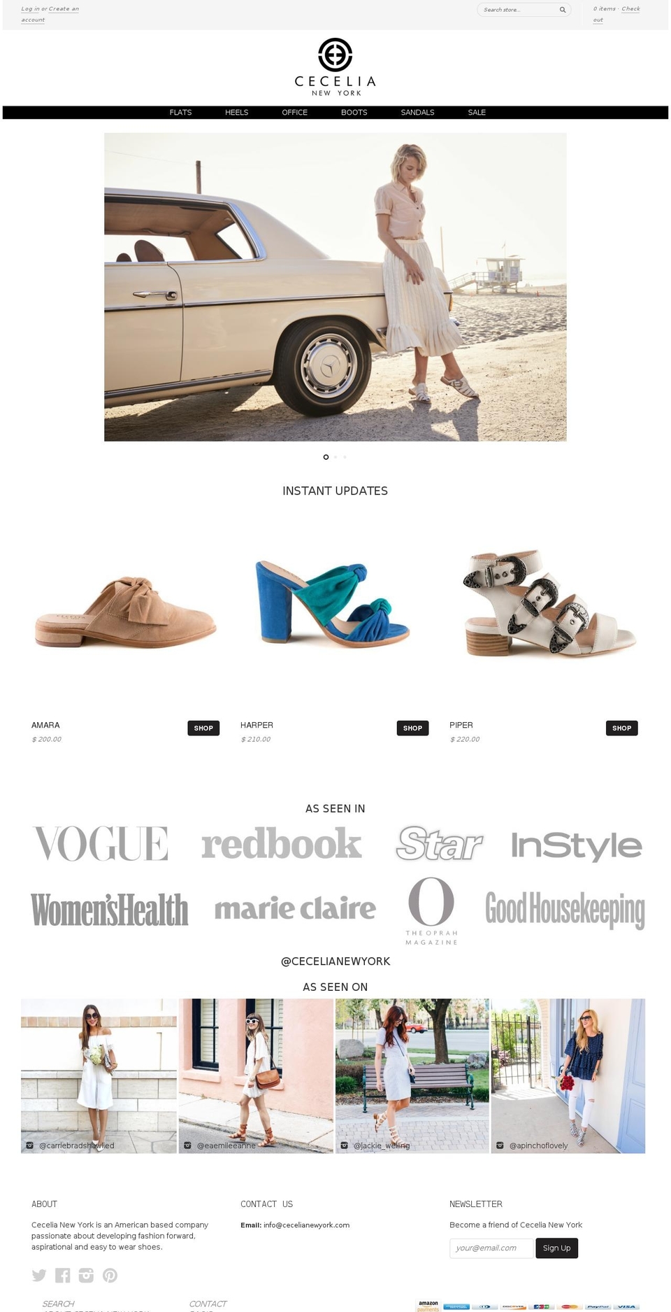 Current Update Shopify theme site example ceceshoes.com