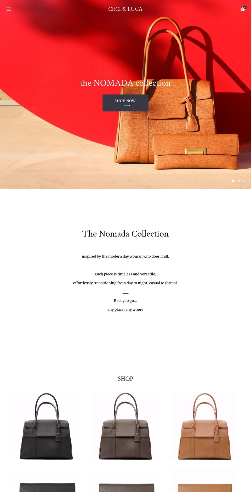 ceciandluca.com shopify website screenshot