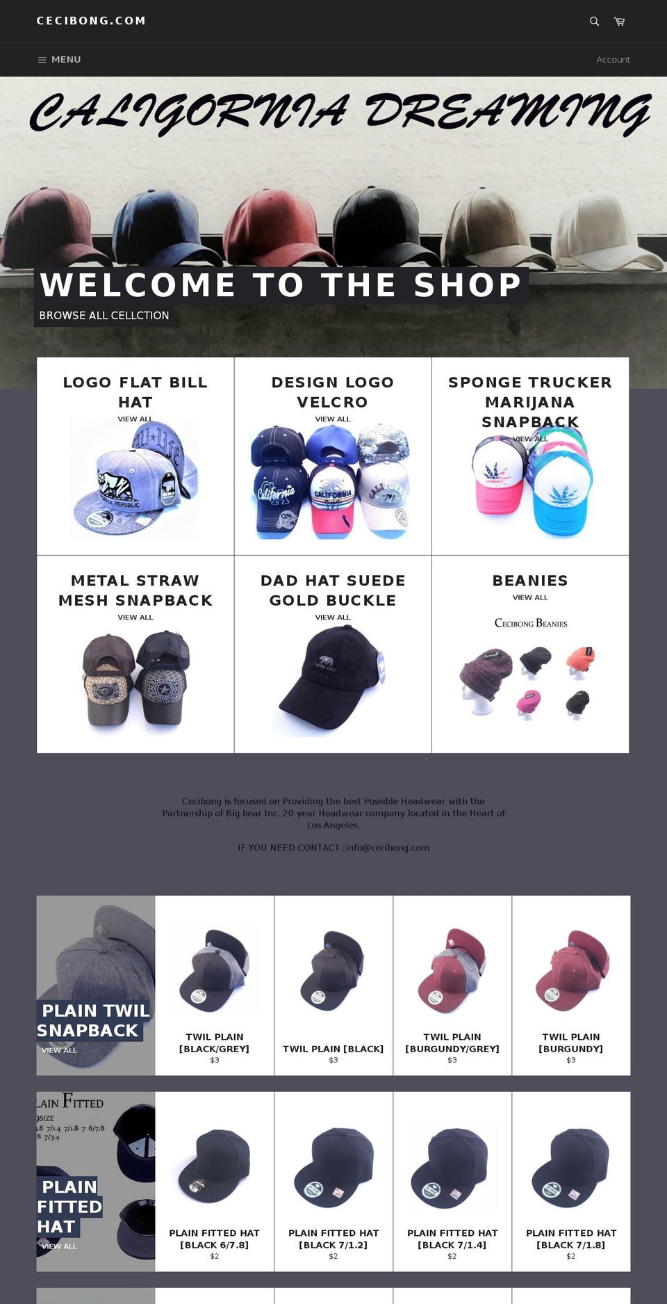 cecibong.com shopify website screenshot