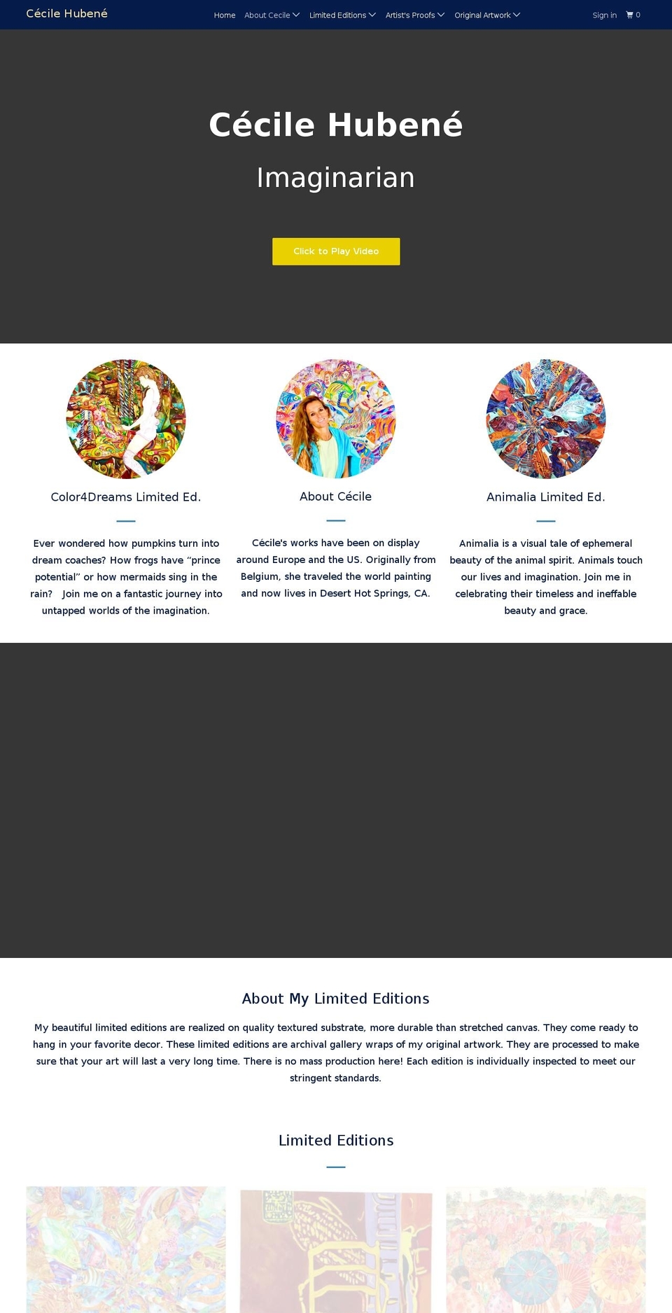 cecilehubene.com shopify website screenshot