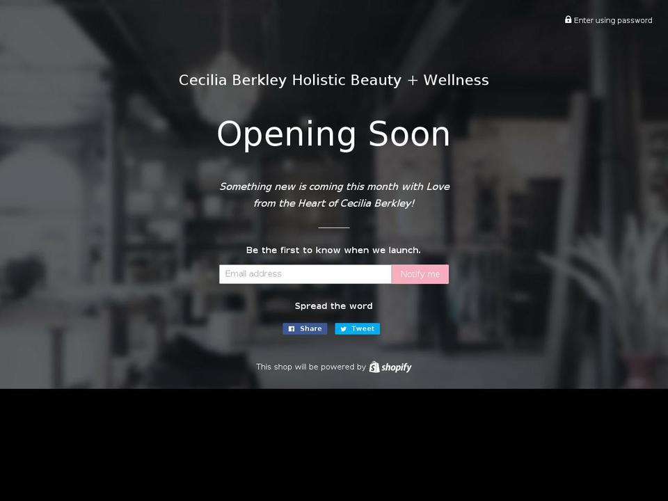 ceciliaberkley.com — Shopify storefront screenshot