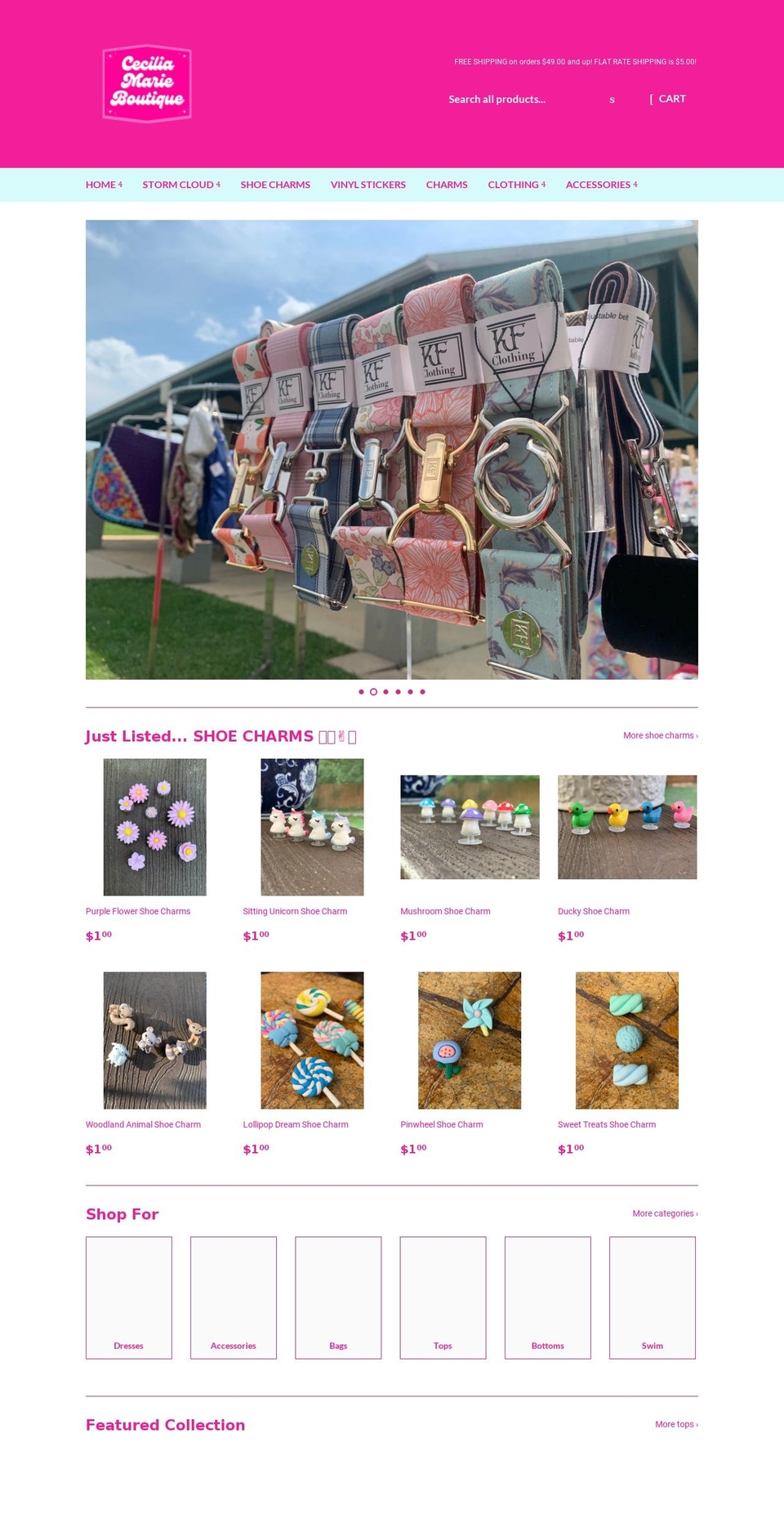 ceciliamarieboutique.com — Shopify storefront screenshot