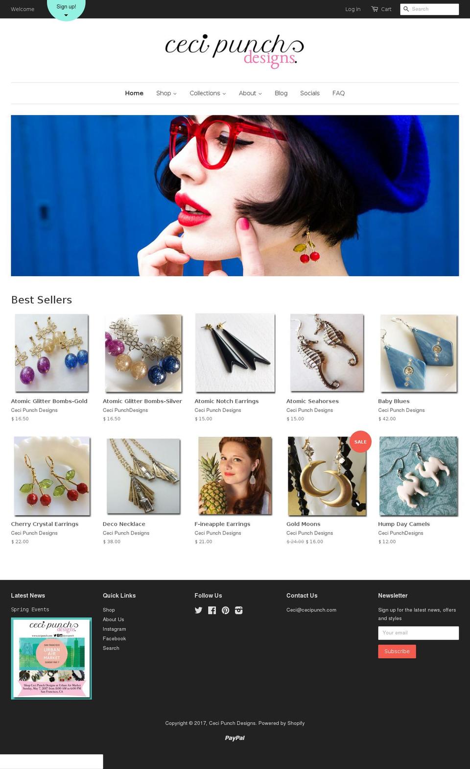 cecipunch.com shopify website screenshot