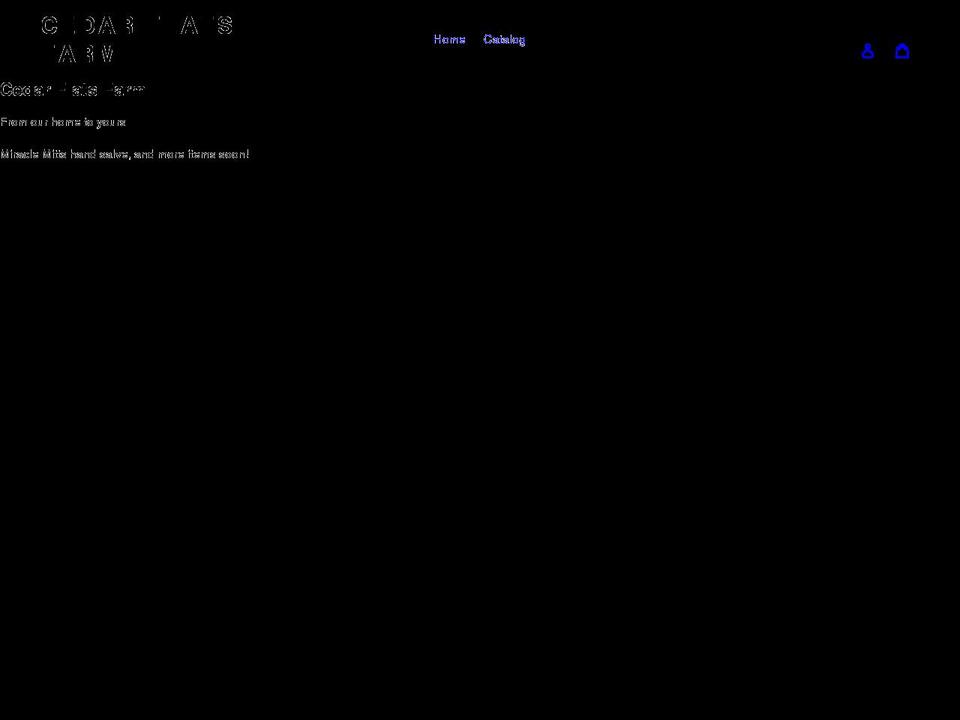 cedarflatsfarm.com shopify website screenshot