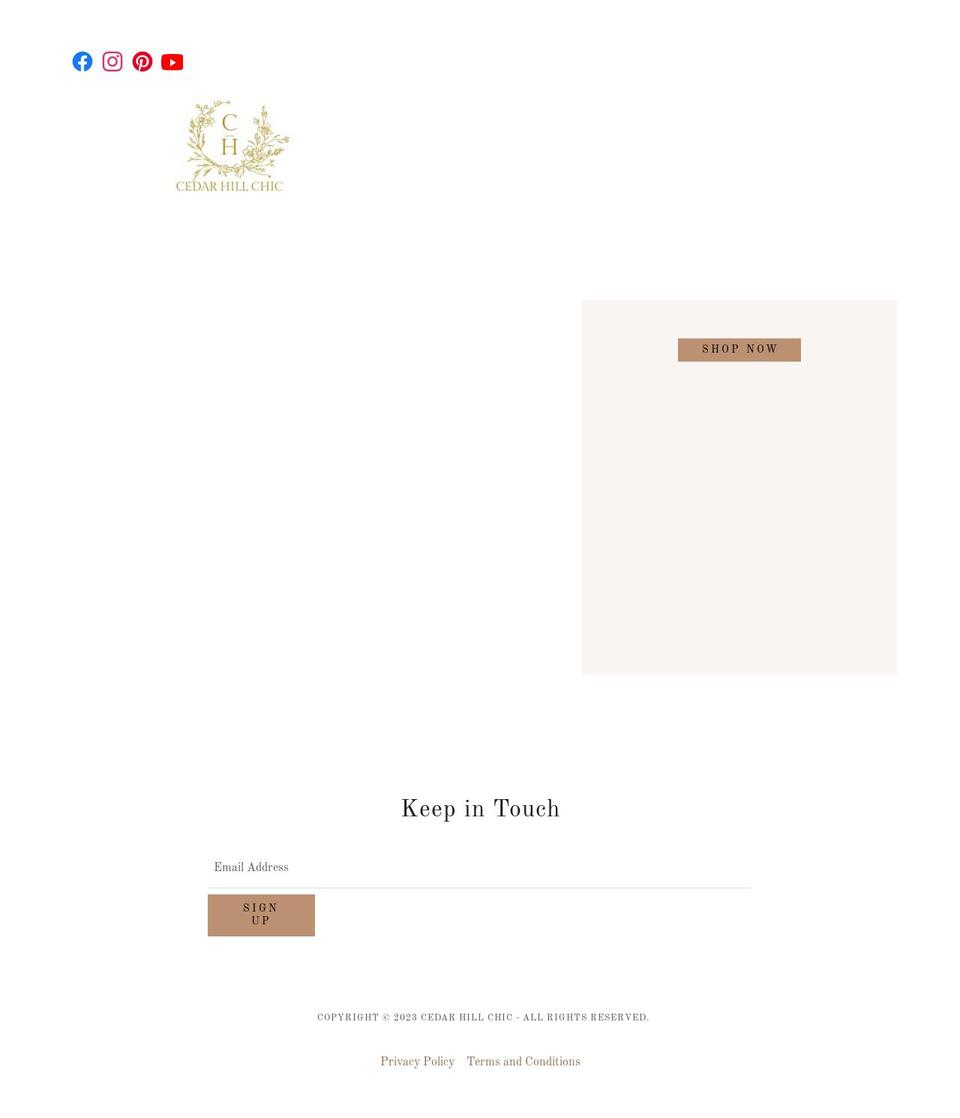 cedarhillchic.com — Shopify storefront screenshot