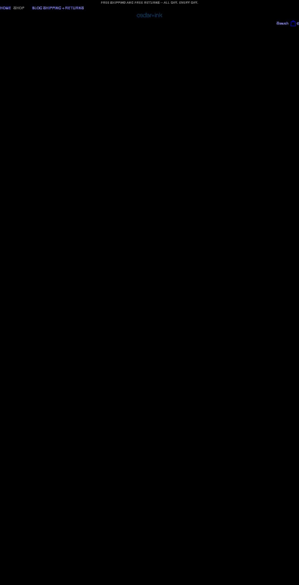 cedarink.com shopify website screenshot