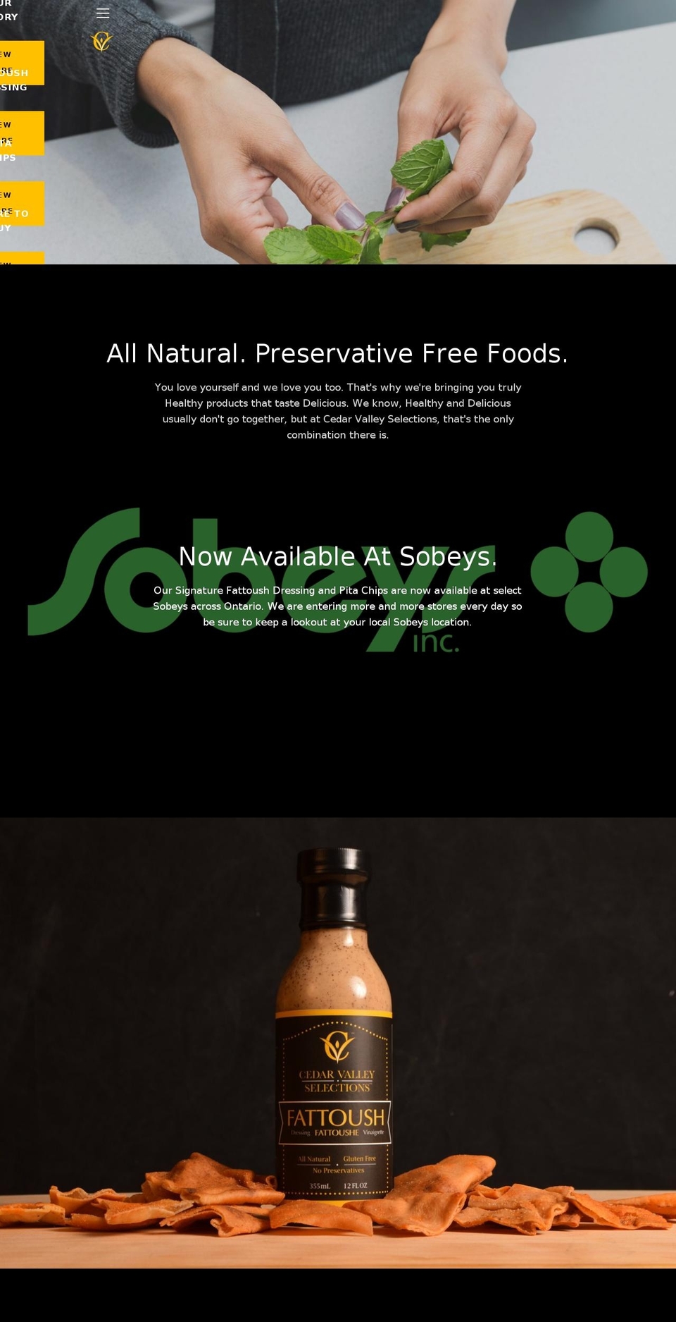 cedarvalleyselections.com — Shopify storefront screenshot
