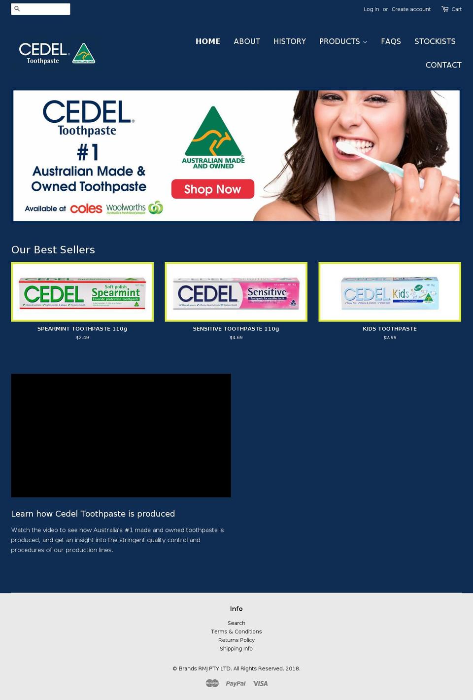 cedeloralcare.com.au shopify website screenshot