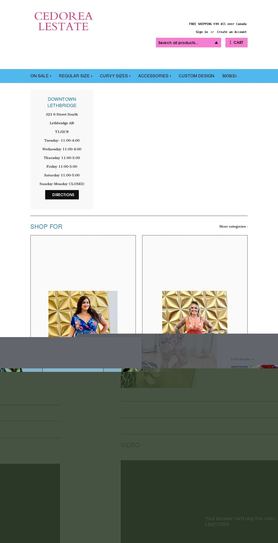cedorealestate.com shopify website screenshot