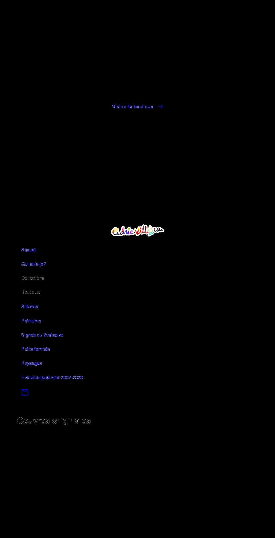 cedricvilledieu.com shopify website screenshot
