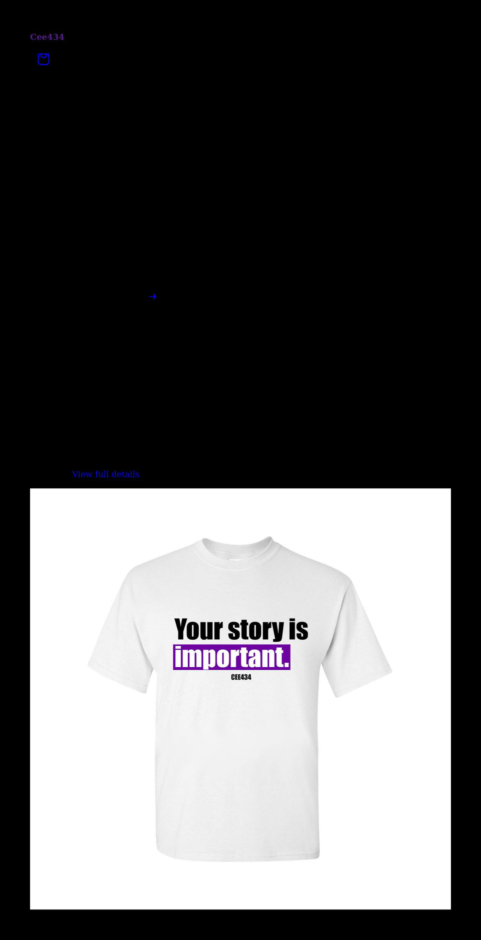 cee434.com shopify website screenshot