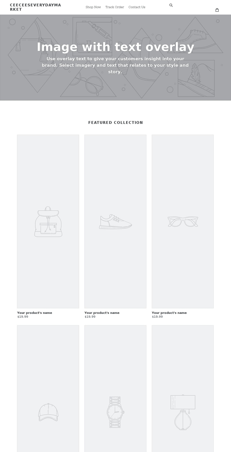 ceeceeseverydaymarket.com shopify website screenshot